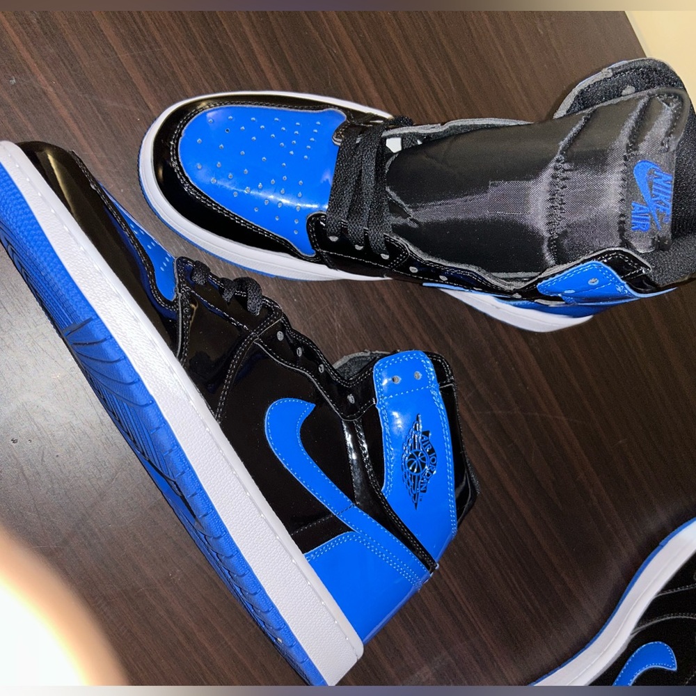 Jordan 1 Royal Blue Black Patent